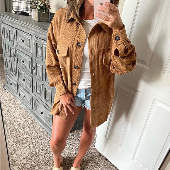 Jackets & Blazers - Corduroy shacket